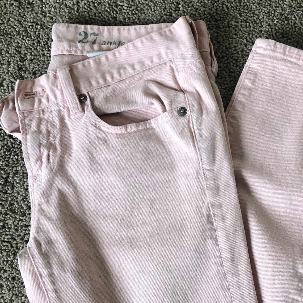 J. Crew Light Pink Toothpick Jeans